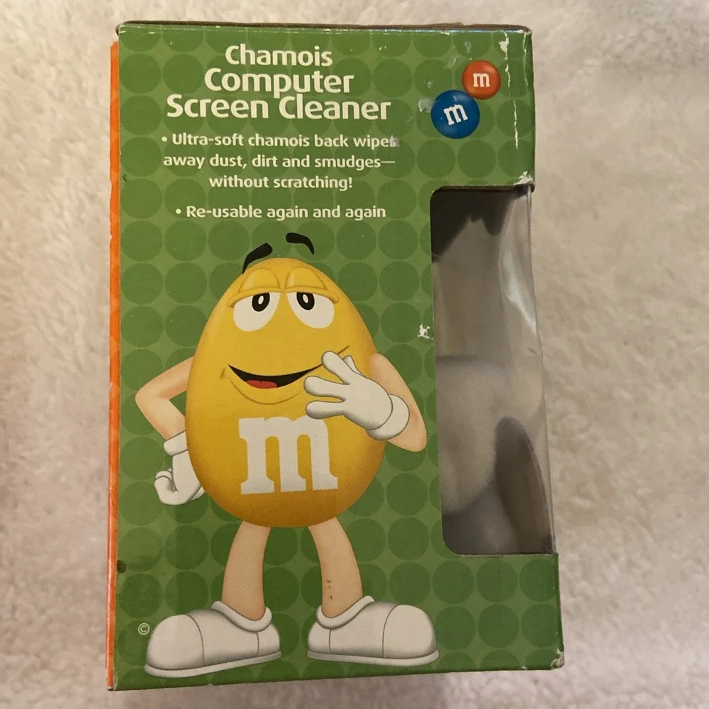 M&M's Chamois Computer Screen Cleaner Green Collectible VTG NIB NOS‎